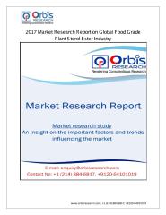 Food Grade Plant Sterol Ester Industry Global 2017 Present Scenario and The Growth Prospects.pdf