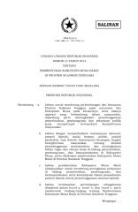 UU Nomor 14 Tahun 2014 (PEMBENTUKAN KABUPATEN MUNA BARAT DI PROVINSI SULAWESI TENGGARA).pdf