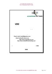 البرمجة و بناء قواعد البيانات المحاسبية بأستخدام فيجوال بيسك vb6 - الجزء الاول.pdf